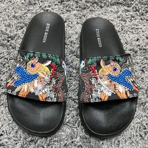 Steve Madden Embellished Slides